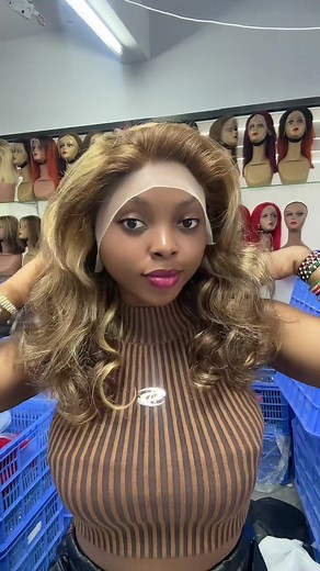 Piano Full Frontal Human Hair Wig - 18 Inches