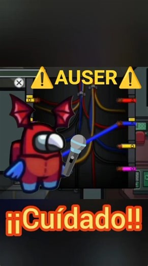 ⚠️CUIDADO CON AUSER⚠️ #amongus #glitch #hacker #amongusespañol