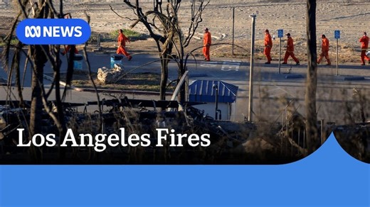 LA firefighters battle two blazes during powerful wind event