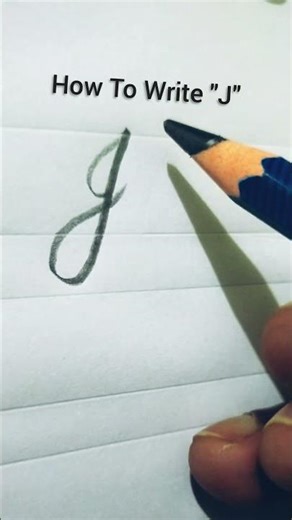 How to Write J | Capital J and Small j | Cursive Letter Writing #calligraphy #handwriting #cursive