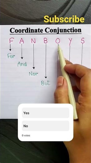 Coordinate Conjunction ‪@HarishKumar-M5‬ #english #englishlanguage #englishgrammar #basic