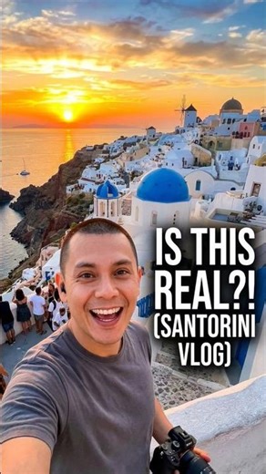 “Santorini Walking Tour 🇬🇷 — The Most Beautiful Sunset in the World? (Oia 4K)”
