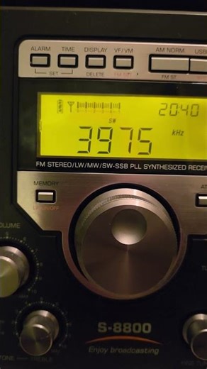 17 Oct 2025 2040 UTC Shortwave Radio on the Tecsun S8800 3975 Khz