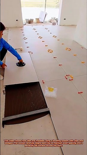 Perfect Floor Tile Alignment Using Leveling Clips System