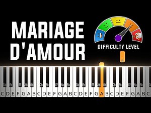 Mariage d'Amour - Paul de Senneville | MEDIUM HARD Piano Tutorial