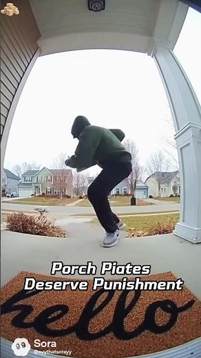 Porch exploding package box with glitter🏳️‍🌈✨🦄#porchpiratecaught #glitter #package #prank #fyp