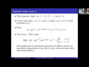 Lecture 27: Connectivity of Erdos-Renyi random graphs