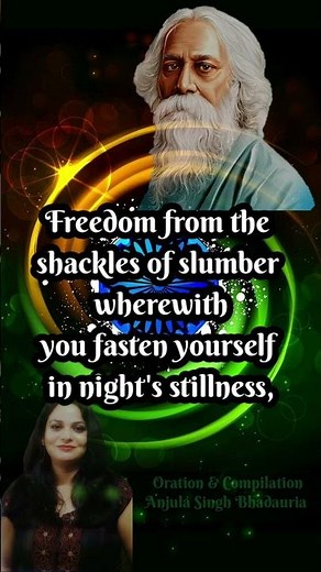 Patriotic Poem on Independence Day in English by Rabindranath Tagore | Patriotism Freedom Poems