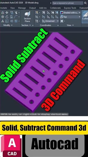 Why Solid Subtract is the Most Important Command in AutoCAD
