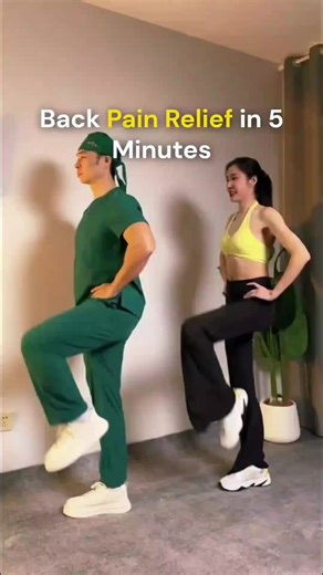Back Pain Relief in 5 Minutes | 4 Simple Standing Exercises You Can Do Anywhere. #pain #exercises #workout #fitness #body #lifestyle #healthylife #viral