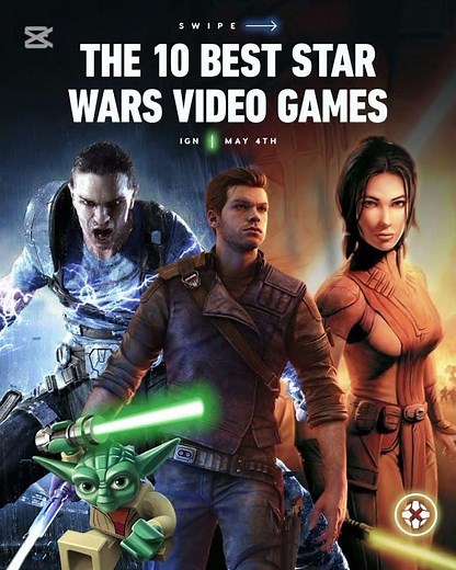 🎮 THE 10 BEST STAR WARS GAMES EVER! 🚀#StarWars #YouTubeShorts #Gaming #StarWarsGames #ign