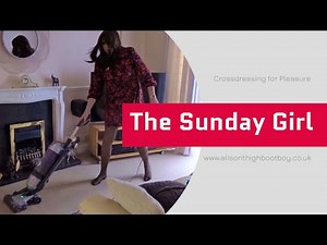 Cleaning up after another day of dressing up - Glamorous Crossdresser