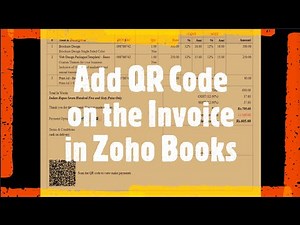 How to add UPI QR Code on the invoice in Zoho Books