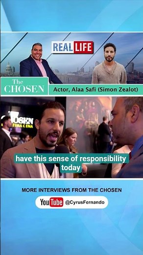 📺 📺 The Chosen Actor, Alaa Safi (Simon Zealot) - The Importance of Hope #thechosen