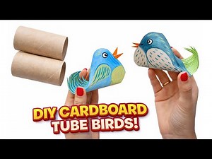 How to Make Adorable Birds from Toilet Paper Rolls 🐦 Fun & Easy Craft Idea | Step-by-Step Tutorial