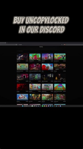 ALL UNCOPYLOCKED GAMES ROBLOX #uncopylocked #roblox #bloxfruits #growagarden #brainrot #robloxedit