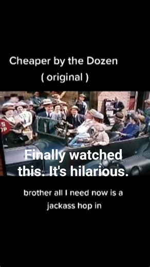Original Cheaper By the Dozen. Funny film.. #goodvibesalways #classicmovies #toofunny #fyp