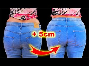 💛 Easy Way to Transform Low Waist Jeans to High Waist Jeans - Hide Muffin Top
