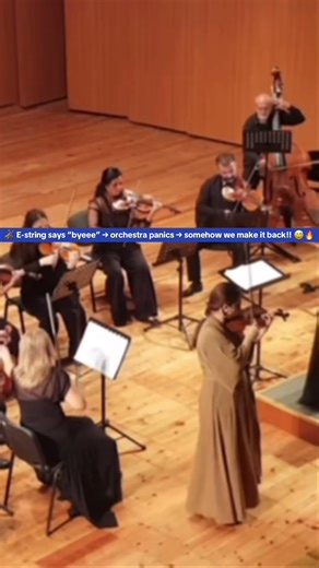 String Break during Brahms Violin Concerto!