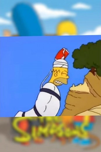 Homer jumps the Springfield Gorge #simpsons #thesimpsons #homersimpson #thesimpsonsfunny