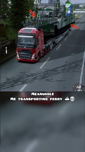 other players transported🥲 vs me transporting ferry 🗿#toe3 #truckersofeurope3 #trucksimulator