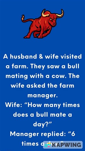 8K views · 18 reactions | A husband & wife visited a farm ... Brilliant continuation in the first comment  | Funny Stories & More | Facebook