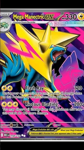 Mega Manectric EX Card In Real Life | Mega Evolution