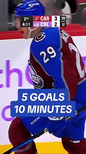 5 Goals in 10 Minutes - Dominant Performance by Colorado Avalanche
