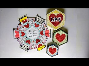 How to make Explosion box for Birthday | explosion box for Boyfriend | Tutorial