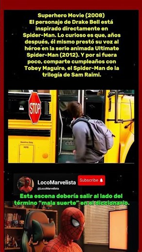 Drake Bell parodió a Spider-Man y años después le dio voz en la serie animada.