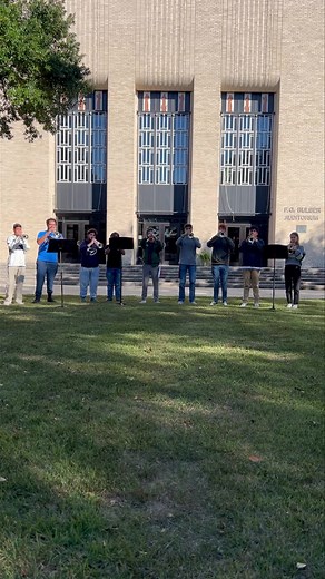 In honor of Veterans Day, here is the Trumpet Ensemble’s rendition of taps (with an echo)! #trumpet #VeteransDay #honorveterans #taps #McNeese #mcneesestateuniversity | McNeese State University Trumpet Studio