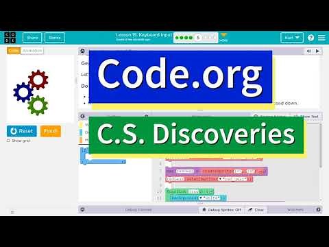 Code.org Lesson 16.4 Keyboard Input | Tutorial with Answers | C.S. Discoveries Unit 3