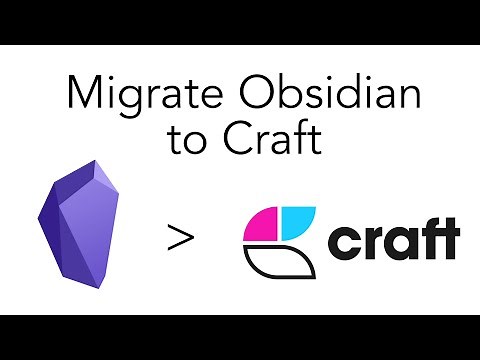 Importing Obsidian into Craft