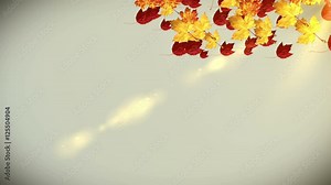 Autumn leaves falling. Colorful tree leaves. Fall season background.