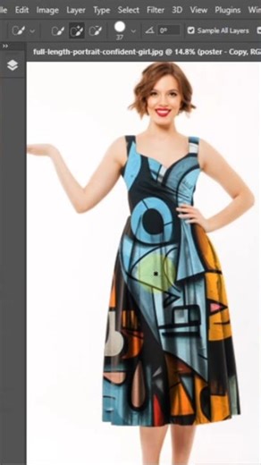 Easy Dress Mockup in Adobe Photoshop | Mockup design #photoshop #shorts