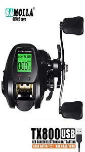 SAMOLLA TX800 Electronic Baitcasting Fishing Reel Setup & Line Counter Guide