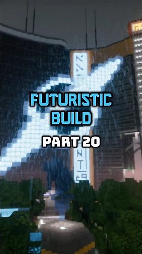 Futuristic build | Minecraft timelapse #20 #minecraft #scifi #cyberpunk #build