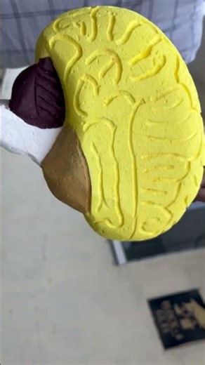 Human brain model #schoolproject #project #art #artandcraft #diycrafts #3d #art #brainmodel