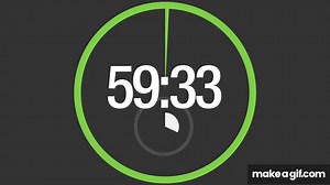 Countdown timer 1 hour on Make a GIF