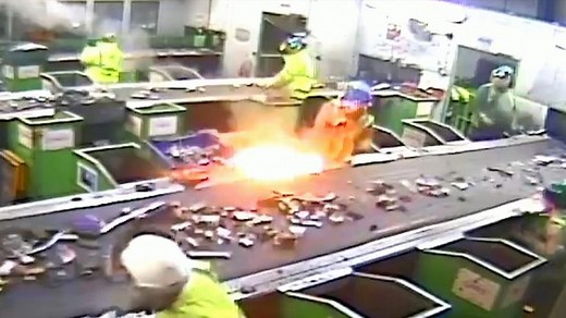 'Zombie batteries' cause hundreds of fires at waste centres