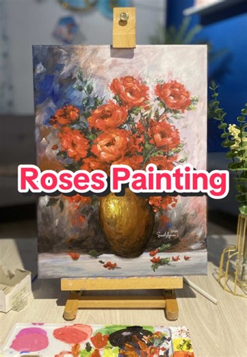 Enchanted Roses Acrylic Painting Tutorial