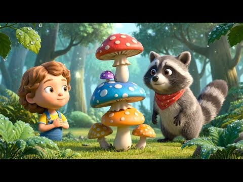 Rocky el mapache busca setas diminutas 🍄