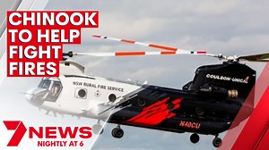 11K views · 86 reactions | It's been labelled a 'war horse on the battlefield'. Now a powerhouse helicopter will battle against natural disasters across NSW. The NSW Rural Fire Service has secured a Chinook, fresh from the U.S. to help tackle emergencies. 7NEWS at 6pm. More local news: 7news.com.au/news/Sydney #NSWfires #7NEWS | 7NEWS Sydney | Facebook
