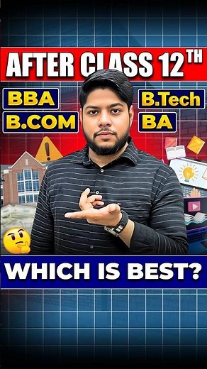 After Class 12: BBA vs B.Com vs B.Tech vs BA! Which Course is Better for You in 2025?🤔#shorts #bba