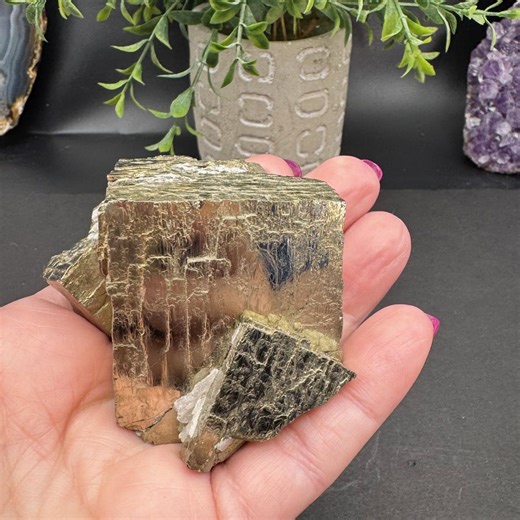 Large Natural Cubic Pyrite Specimen From Spain - Over 11 Ounces - High Quality! - Etsy