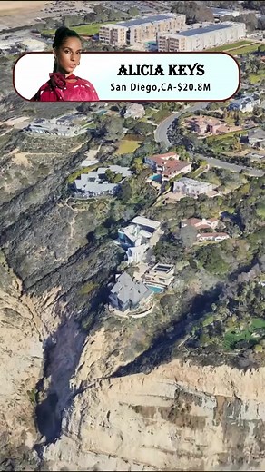 Alicia Keys’ mansion worth $20.8 million, located in La Jolla #aliciakeys #keys #mansion #home | Real Estate of Stars