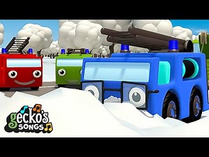 5 Little Fire Trucks｜Gecko's Garage｜Children's Music｜Trucks For Kids｜Gecko's Songs