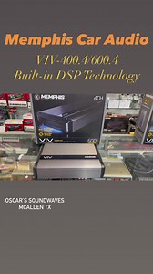 4.2K views · 21 reactions | Memphis Car Audio VIV-400.4/600.4 with built in DSP Technology #McallenTx #Memphiscaraudio #Speakers #fyp #fyp | Oscar's Soundwaves | Facebook