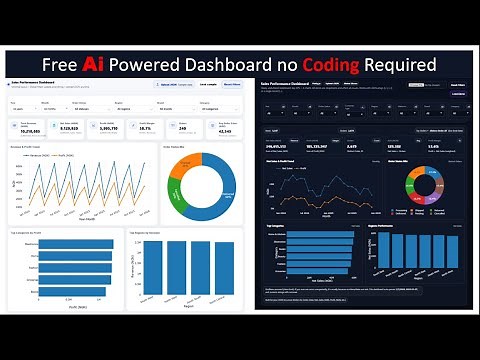 AI Dashboard Builder Tutorial (No Code): Sales KPIs, Trends, Filters + JSON Upload