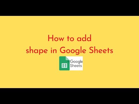 How to add shape in Google Sheets